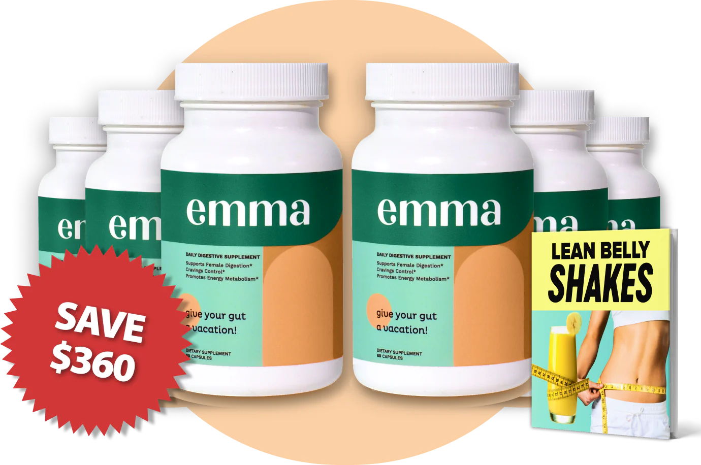 EmmaRelied GUT SUPERHERO – 6 Bottle Pack Best Value